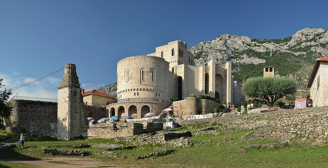 Kruje Castle, Bazaar, and Sunset Table